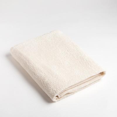 Полотенце махровое Экономь и Я, 70×130 см, 100% хлопок, 320 г/м², молочное