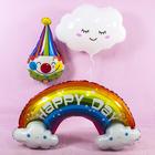 Шар фольгированный 39" «Радуга в облаках», Happy Day, фигура - Фото 2