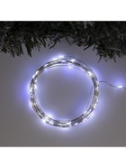Гирлянда «Нить» 5 м роса, IP20, серебристая нить, 50 LED, мерцание белым, батарейки AAх3 (нет в комплекте), свечение белое 5198313 - фото 319930021