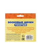 Мелки восковые 12 цветов, утолщённые, 93×11 мм, Calligrata, в картонной коробке 5570235 - фото 16526119