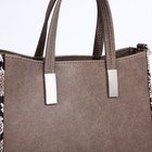 Сумка женская TEXTURA, тоут, средний размер, цвет коричневый - Фото 4