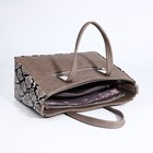 Сумка женская TEXTURA, тоут, средний размер, цвет коричневый - Фото 7