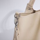 Сумка-тоут на молнии, цвет бежевый - Фото 5
