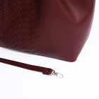 Сумка-тоут на молнии, цвет бордовый - Фото 6