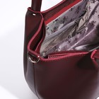 Сумка-тоут на молнии, цвет бордовый - Фото 7