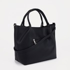 Сумка-тоут на молнии, цвет чёрный - Фото 2