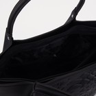 Сумка-тоут на молнии, цвет чёрный - Фото 3