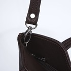 Сумка-тоут на молнии, цвет коричневый - Фото 5