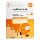 Рабочая тетрадь «Математика в детском саду», 5-6 лет, ФГОС - фото 108876251