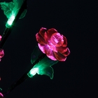 Светодиодная ваза 70х20, 3 цвета, 96 LED, цветы РОЗОВЫЕ - Фото 4