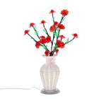 Светодиодная ваза 60х12, 2 цвета, 44 LED, цветы КРАСНЫЕ - Фото 2