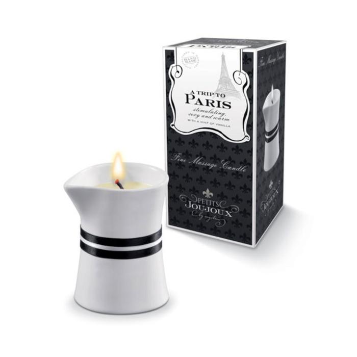 Свеча - аромамасло для массажа Paris, ваниль и сандал, 120 г - Фото 1