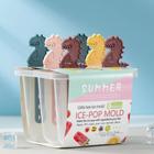 Форма для мороженого «Дино», 12×13 см, 6 ячеек, цвет МИКС - фото 24735648