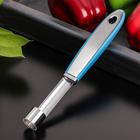 Нож для сердцевины Доляна Blade, 21 см, ручка soft-touch, цвет синий - Фото 1