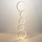 Торшер "Кольца" LED 45Вт 3000-6000К белый 30х30х115 см - фото 21313045