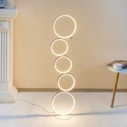 Торшер "Кольца" LED 45Вт 3000-6000К белый 30х30х115 см - фото 21313055