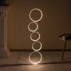 Торшер "Кольца" LED 45Вт 3000-6000К белый 30х30х115 см - фото 21313057