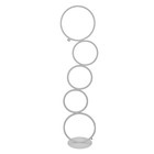 Торшер "Кольца" LED 45Вт 3000-6000К белый 30х30х115 см - фото 21313048