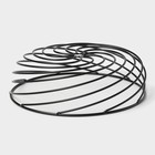 Фруктовница Доляна «Гипноз», 30×30×8.5 см, чёрная - Фото 4