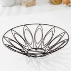 Фруктовница Доляна «Флора», 35,5×35,5×11 см, цвет коричневый - фото 27332771