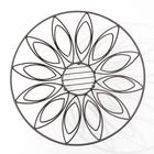 Фруктовница Доляна «Флора», 35,5×35,5×11 см, цвет коричневый - фото 27332772