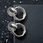 Серьги-кольца «Минимализм», цвет серебро - Фото 1