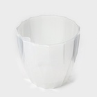 Кашпо для цветов со вставкой «Флюте», 3 л, прозрачное - Фото 3