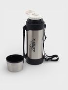 Термос Мастер К «Тропа», 31.5×12 см, с кружкой, сохраняет тепло 24 ч, нержавеющая сталь, серебристое  (артикул 6834644)  большой выбор товаров оптом и в розницу по низким ценам с доставкой