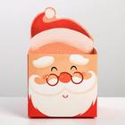 Коробка для мини-букетов «С новым годом», Дед Мороз, 12 х 17 х 10 см - фото 7533855
