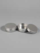 Баночка для хранения, 20 мл, фасовка - 2 шт., серебристая - Фото 2