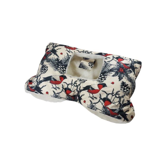 Муфта для коляски Муфта «Снегири алые», для просмотра сериалов - Фото 1