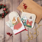 Набор кухонный «Зимнее волшебство» варежка-прих.20×28 см, прихватка 19×19.100% хлопок, ватин 250 г/м² 6535963