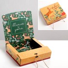 Коробка складная двухсторонняя «Новогодняя ботаника», 20 х 18 х 5 см, БЕЗ ЛЕНТЫ - Фото 1