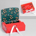 Коробка складная двухсторонняя «Почта новогодняя», 16.5 × 12.5 × 5 см - Фото 1