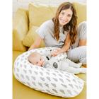Наволочка к подушке для беременных 170х25 см, принт дамаск, цвет серый - Фото 9