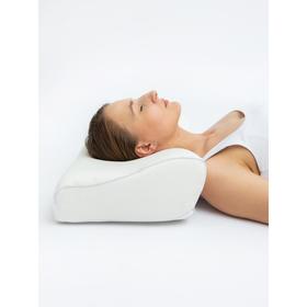 Подушка с выемкой под плечо, размер 52х27х13.9 см, цвет белый