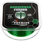 Леска Preмier fishing MONOPOWER Feeder, диаметр 0.4 мм, тест 13.1 кг, 100 м, зелёная - фото 296715445