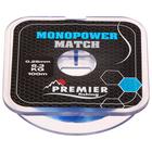 Леска Preмier fishing MONOPOWER мatch, диаметр 0.25 мм, тест 6.3 кг, 100 м, голубая - фото 296715453