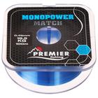 Леска Preмier fishing MONOPOWER мatch, диаметр 0.45 мм, тест 19.5 кг, 100 м, голубая - фото 296715463