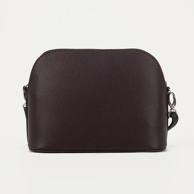 Кросс-боди, отдел на молнии, наружный карман, длинный ремень, цвет коричневый