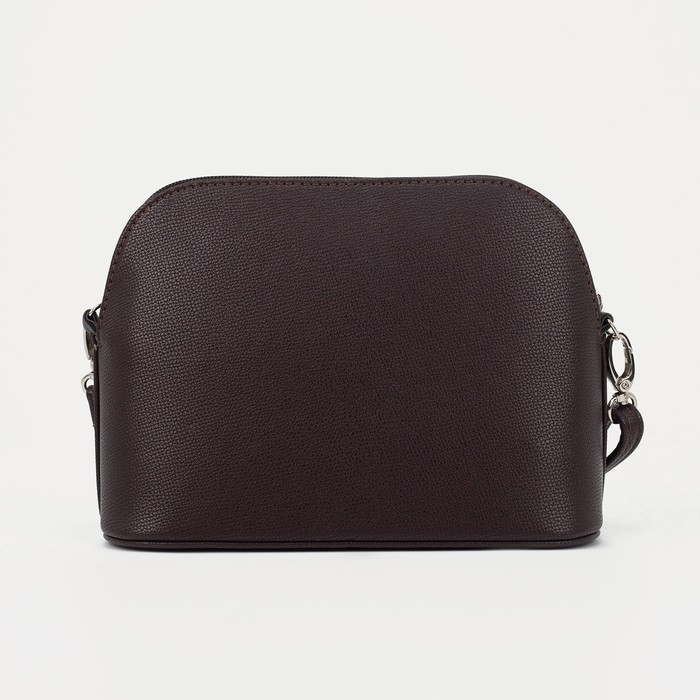 Кросс-боди, отдел на молнии, наружный карман, длинный ремень, цвет коричневый - Фото 1