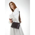 Кросс-боди, отдел на молнии, наружный карман, длинный ремень, цвет коричневый - Фото 4