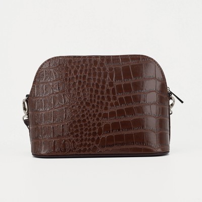 Кросс-боди, отдел на молнии, наружный карман, длинный ремень, цвет светло-коричневый