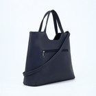 Сумка-тоут на молнии, цвет синий - Фото 2