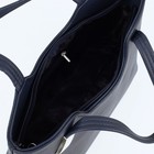 Сумка-тоут на молнии, цвет синий - Фото 3