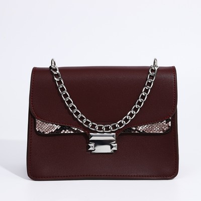 Сумка женская TEXTURA, мессенджер, маленький размер, цвет бордовый