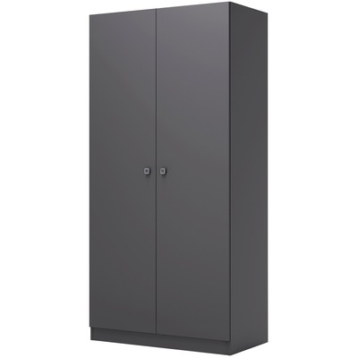 Шкаф прямой двухстворчатый Polini kids Simple, 898×516×1900 мм, цвет серый