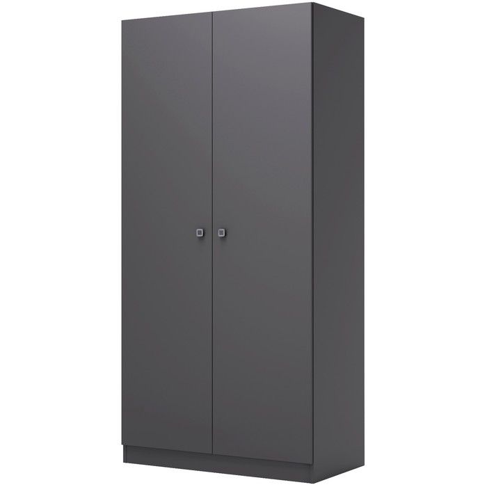 Шкаф прямой двухстворчатый Polini kids Simple, 898×516×1900 мм, цвет серый - Фото 1