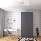 Шкаф двухсекционный Polini kids Simple, цвет серый 7163442 - фото 319808921