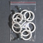 Кольцо для карниза, с зажимом, d = 38/53 мм, цвет белый, цена за 1 штуку (комплект 10 шт) - фото 25563488